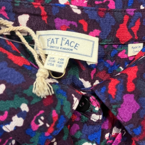 NWT - Fat Face Women's Serena Floral Print Midi Shirt Dress - US 10/L - Picture 11 of 14